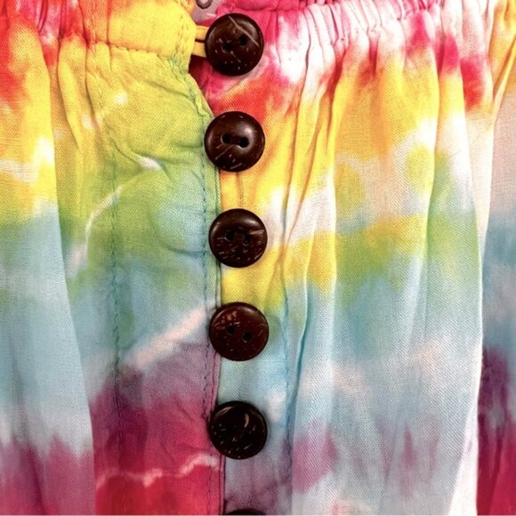 Tiare Hawaii Ryden Tie Dye Strapless Mini Dress Women’s Sz M/L NWT - Picture 7 of 16